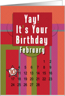 February 10th Yay It’s Your Birthday date specific card