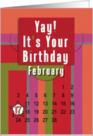 February 17th Yay It’s Your Birthday date specific card