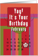 February 22nd Yay It’s Your Birthday date specific card