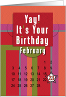 February 23rd Yay It’s Your Birthday date specific card