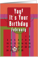 February 26th Yay It’s Your Birthday date specific card
