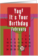 February 28th Yay It’s Your Birthday date specific card