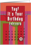 February 29th Yay It’s Your Birthday date specific Leap Year Birthday card