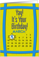 March 4th Yay It’s Your Birthday date specific card