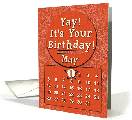 May 1st Yay It's Your Birthday date specific card (945425)