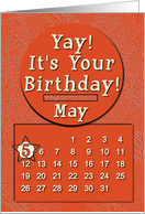 May 5th Yay It’s Your Birthday date specific card