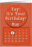 May 7th Yay It’s Your Birthday date specific card