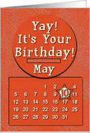May 10th Yay It’s Your Birthday date specific card