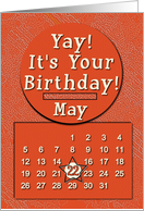May 22nd Yay It’s Your Birthday date specific card