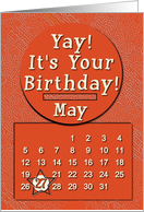 May 27th Yay It’s Your Birthday date specific card