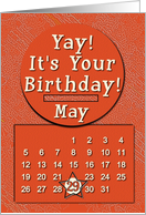 May 29th Yay It’s Your Birthday date specific card