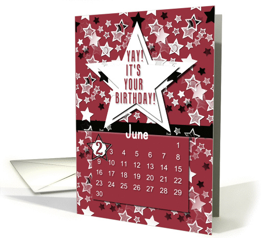 June 2nd Yay It's Your Birthday date specific card (945487)