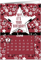 June 2nd Yay It’s Your Birthday date specific card