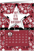 June 3rd Yay It’s Your Birthday date specific card