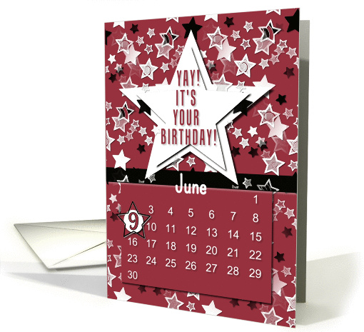 June 9th Yay It's Your Birthday date specific card (945683)