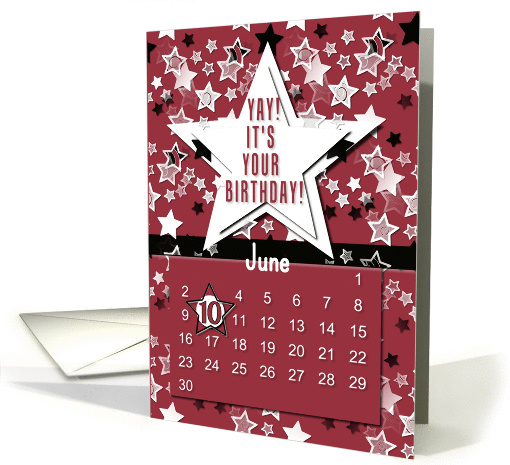 June 10th Yay It's Your Birthday date specific card (945684)