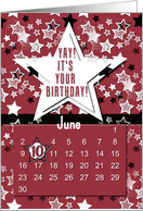 June 10th Yay It’s Your Birthday date specific card