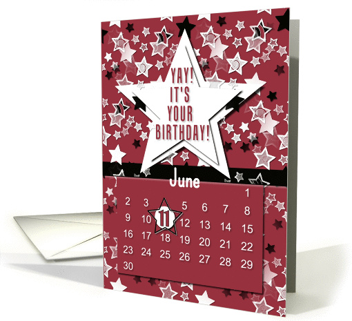 June 11th Yay It's Your Birthday date specific card (945710)