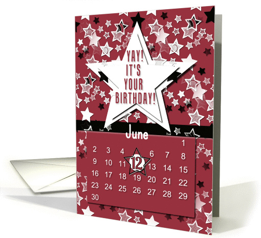 June 12th Yay It's Your Birthday date specific card (945711)