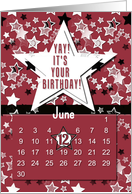 June 12th Yay It’s Your Birthday date specific card