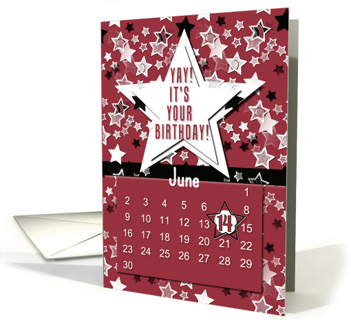 June 14th Yay It's Your Birthday date specific card (945713)