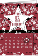 June 14th Yay It’s Your Birthday date specific card