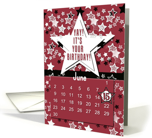 June 15th Yay It's Your Birthday date specific card (945714)