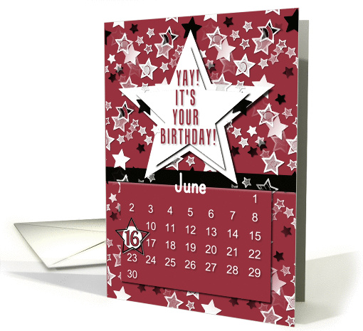 June 16th Yay It's Your Birthday date specific card (945715)