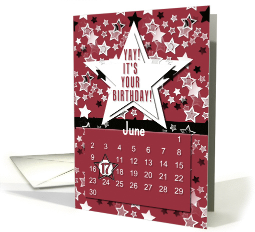 June 17th Yay It's Your Birthday date specific card (945716)