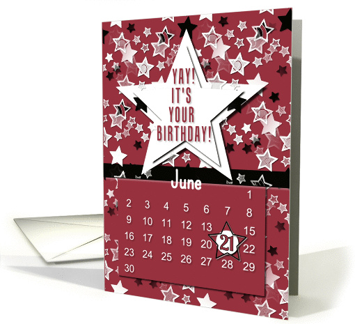 June 21st Yay It's Your Birthday date specific card (945720)