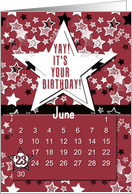 June 23rd Yay It’s Your Birthday date specific card