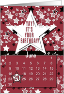 June 24th Yay It’s Your Birthday date specific card
