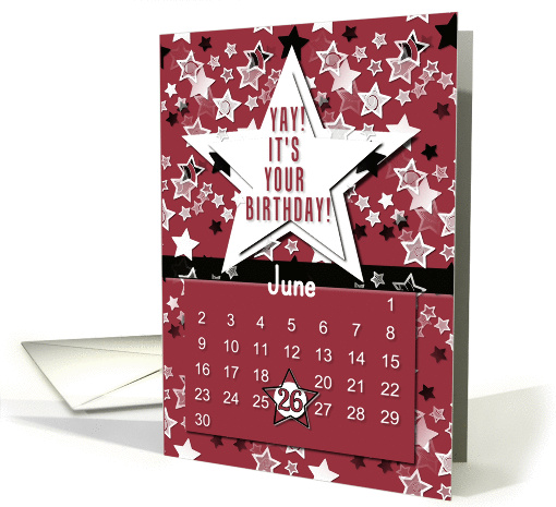 June 26th Yay It's Your Birthday date specific card (945725)