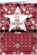 June 26th Yay It’s Your Birthday date specific card