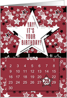 June 28th Yay It’s Your Birthday date specific card
