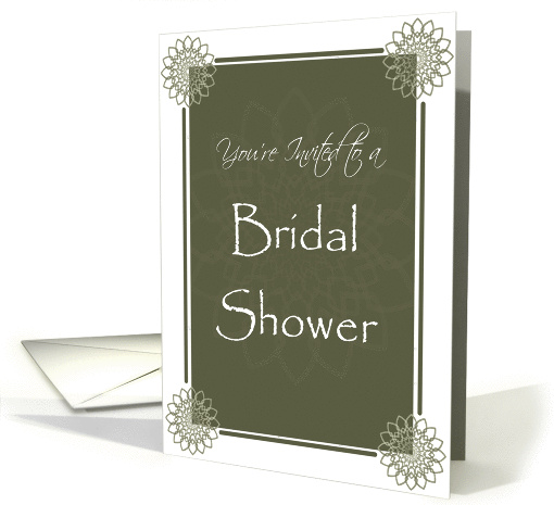 Olive Rosettes Bridal Shower Invitation card (848258)