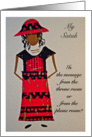 My Sistuh, What is the message, Afro-Centric card