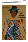 Beloved, With Sincere Sympathy, Afro-Centric card