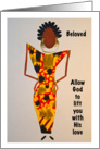 In Sympathy, Beloved, Allow God, Afro-Centric card