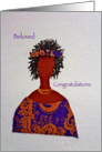 Afro-Centric, Congratulations, Beloved card