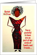 Sistuh Girlfren’, Friendship card