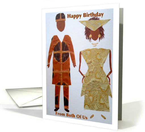 Happy Birthday, From both of us card (874487)