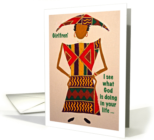 Girlfren', I see what God is doing, Afro-Centric card (874791)
