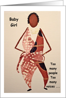 Baby Girl, Too many voices, Afro-Centric card