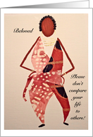 Beloved, Don’t compare yourself card