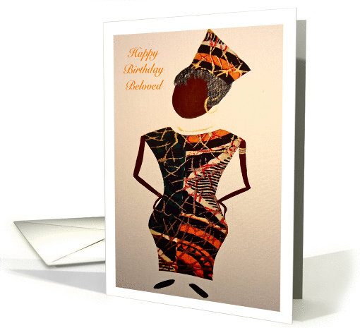 Afro-Centric Happy Birthday Beloved card (877999)