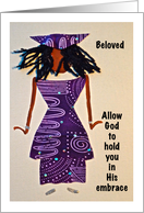 Sympathy, Beloved, Allow God, Afro-Centric card