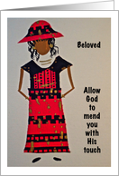 Feel Better, Beloved, Allow God, Afro-Centric card