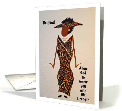 Feel Better Beloved, Allow God, Afro-Centric card (882361)