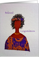 Afro-Centric, Congratulations, Beloved card